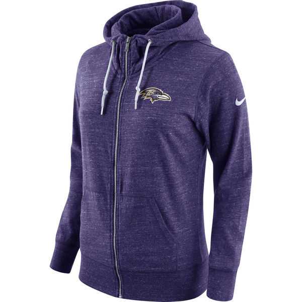 Women's Nike Ravens Fresh Logo Purple Full Zip Hoodie,We sell and wholesale Women's Nike Ravens Fresh Logo Purple Full Zip Hoodie on line form chian!